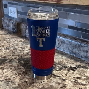 Texas Rangers World series insulated Tumbler
